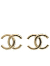 CC logo crystal earrings gold - CHANEL - BALAAN 2