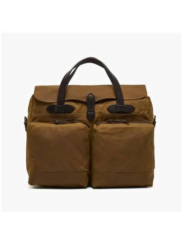 20231633 Dark Tan 70140 24 HOUR TIN Teen Cloth 140 Briefcase - FILSON - BALAAN 3