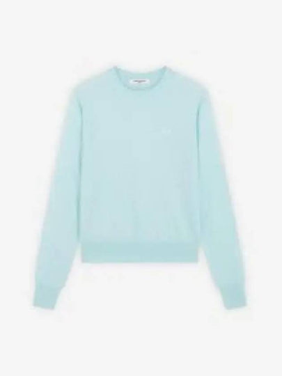 Women's Baby Fox Patch Regular Knit Top Mint - MAISON KITSUNE - BALAAN 2