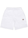 Kids Logo Shorts White 8H00010809AG 002 - MONCLER - BALAAN 1