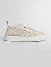 Lauren Lace Low Top Sneakers Mild Beige - CHLOE - BALAAN 3