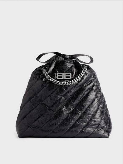 Medium Crush Quilted Tote Bag Black - BALENCIAGA - BALAAN 2