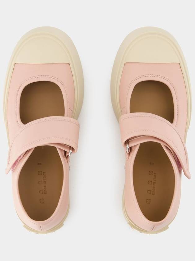 Mary Jane Sneakers - Marni - Leather - Pink - MARNI - BALAAN 4