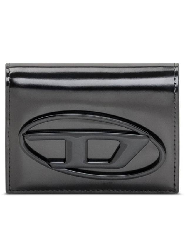 1DR Mirror Flap Card Wallet Black - DIESEL - BALAAN 2