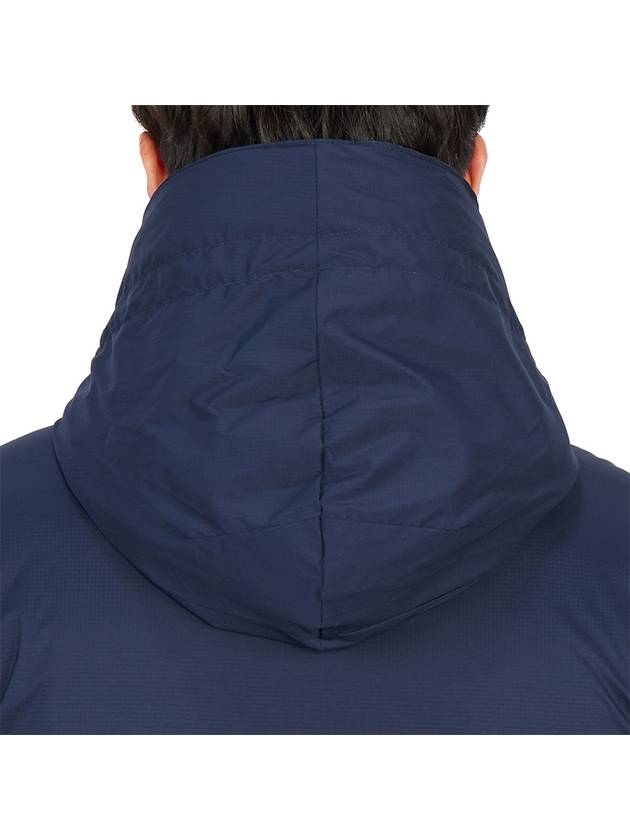 Lodge Down Hooded Padding Jacket Atlantic Navy - CANADA GOOSE - BALAAN 10