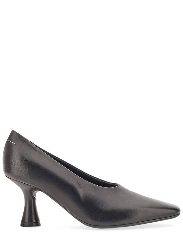 MM6 Logo Pumps Heel Black - MAISON MARGIELA - BALAAN 3