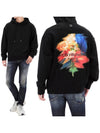 Swaying Flower Back Logo Hoodie Black - WOOYOUNGMI - BALAAN 2