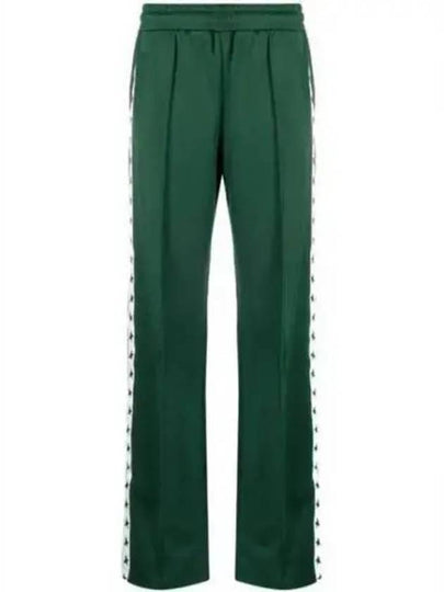 Side Star Logo Track Pants Green - GOLDEN GOOSE - BALAAN 2