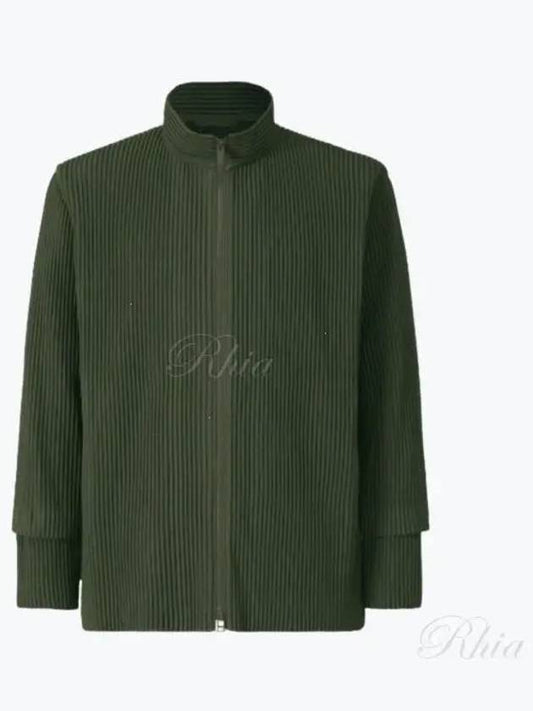 Cargo Zip-Up Jacket Green - ISSEY MIYAKE - BALAAN 2