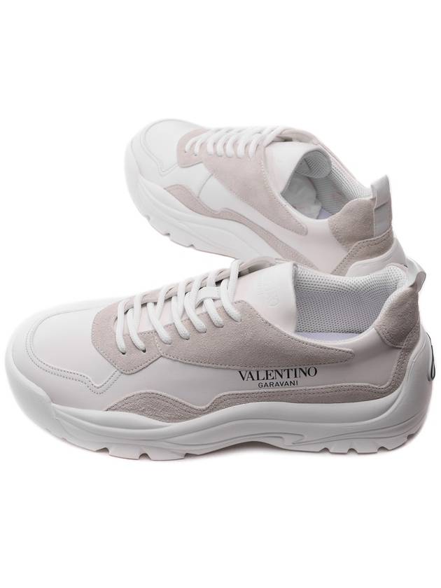 Gumboy Calfskin Low Top Sneakers White - VALENTINO - BALAAN 7