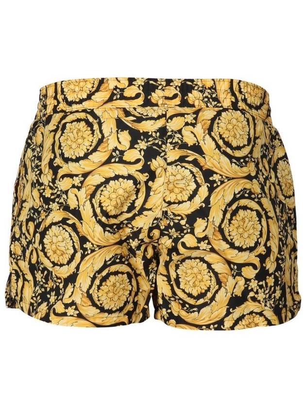 Barocco Print Swim Shorts Yellow - VERSACE - BALAAN 7