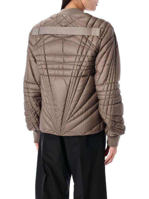 Rick Owens Megapenta Down Bomber Jacket Taupe - MONCLER - BALAAN 3