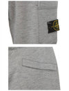 19FW 711564337 V0046 Wappen Fleece Sweatpants Gray Men’s Pants TR - STONE ISLAND - BALAAN 6