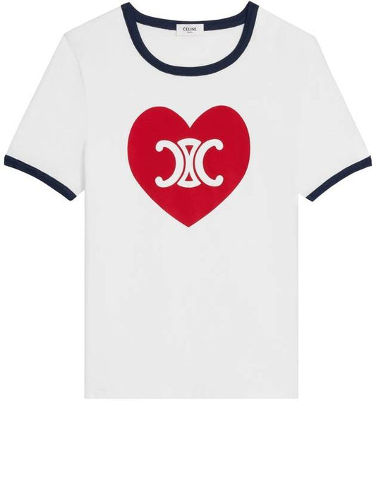 Triomphe heart tshirt - CELINE - BALAAN 1