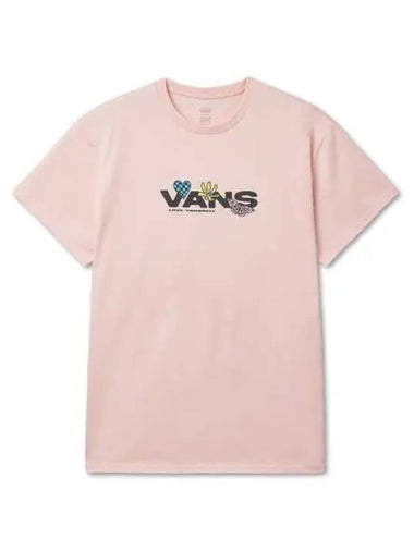 Love Short Sleeve T Shirt Chinz Rose VN000GTGCHN1 - VANS - BALAAN 1