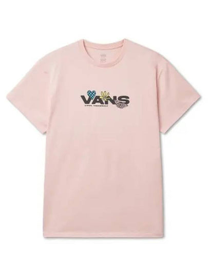 Love Short Sleeve T-Shirt Chinz Rose - VANS - BALAAN 2