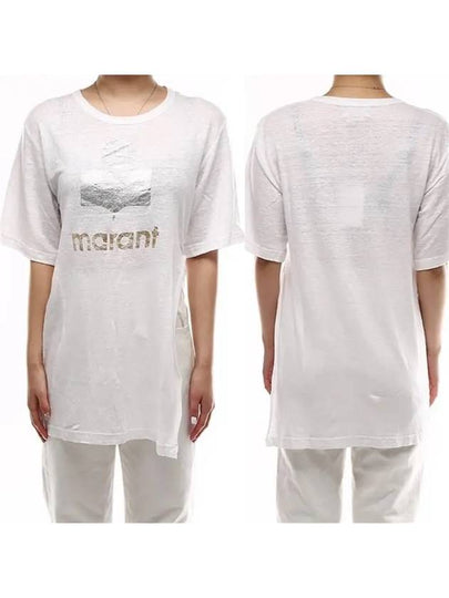 Kuta slit logo t-shirt TS0382 00M008E - ISABEL MARANT - BALAAN 2