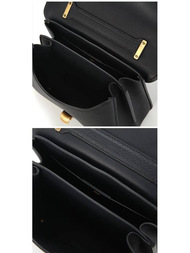 Gancini Small Tote Bag Black - SALVATORE FERRAGAMO - BALAAN 4