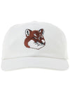 Maison Kitsune Fox Head Baseball Cap HU06118WW0007 WH - MAISON KITSUNE - BALAAN 2