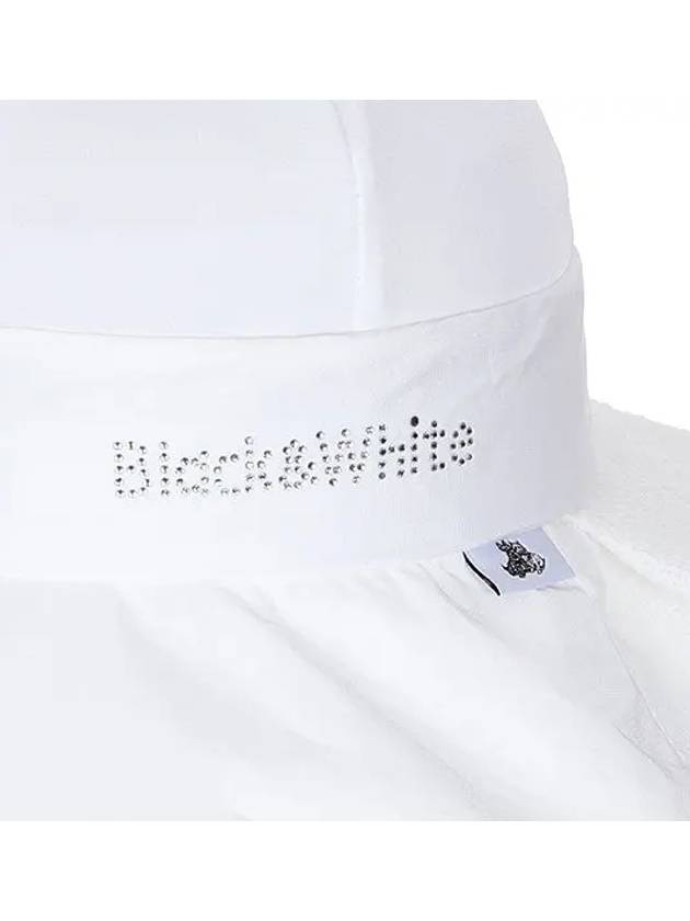 Logo Embroidered Hat 8613LZSPWHITE - BLACK&WHITE - BALAAN 4