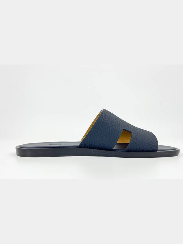 Izmir Leather Slippers Marine Brown - HERMES - BALAAN 6