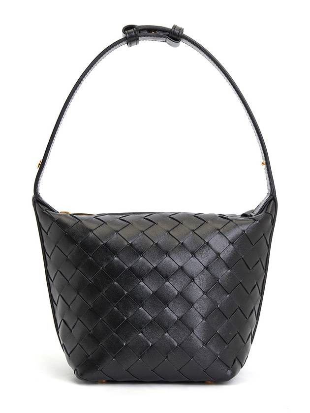 Candy Wallace Intrecciato Tote Bag Black - BOTTEGA VENETA - BALAAN 7