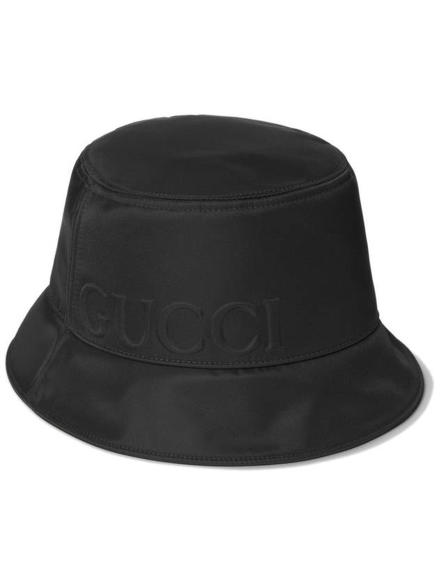 Logo Nylon Bucket Hat Black - GUCCI - BALAAN 4