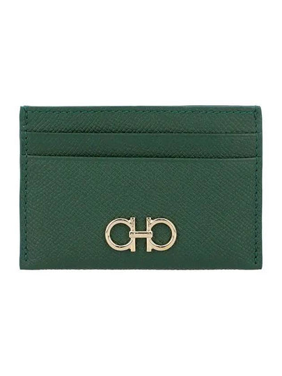 Gancini Card Wallet Forest Green - SALVATORE FERRAGAMO - BALAAN 2