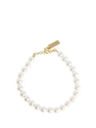 Pearl Metal Bracelet Cream Gold - SAINT LAURENT - BALAAN 2