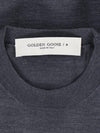 Sleeve Logo Patch Knit Top Grey - GOLDEN GOOSE - BALAAN 5