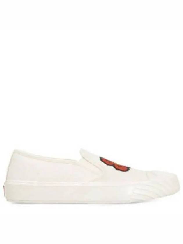 Women's School Embroidered Balk Flower Slip-On Cream - KENZO - BALAAN 2