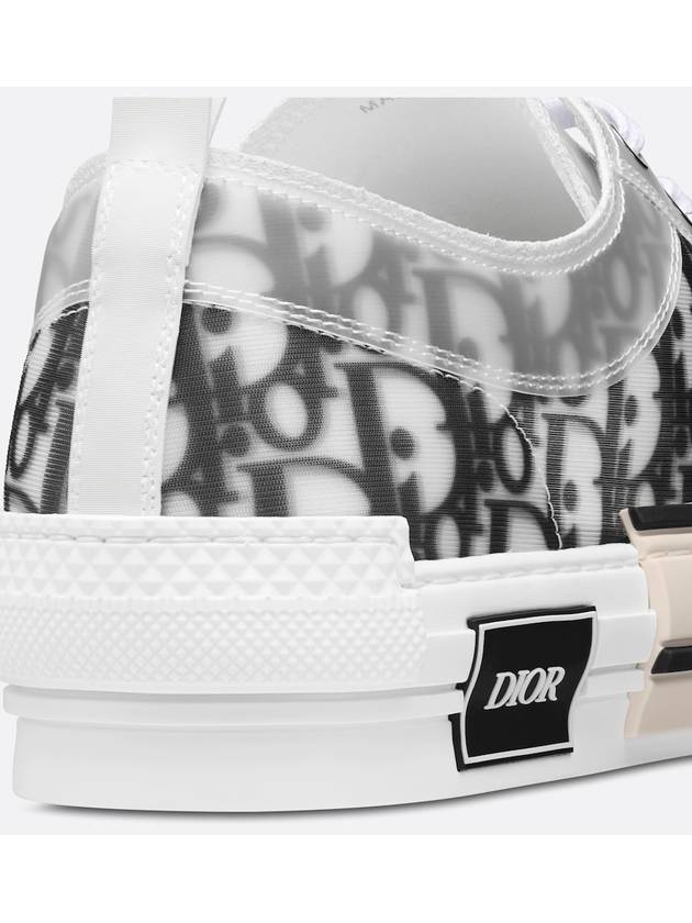 B23 Low Top Sneakers  Oblique White & Black - DIOR - BALAAN 6