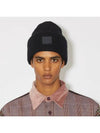 Face Logo Knit Beanie Black - ACNE STUDIOS - BALAAN 4