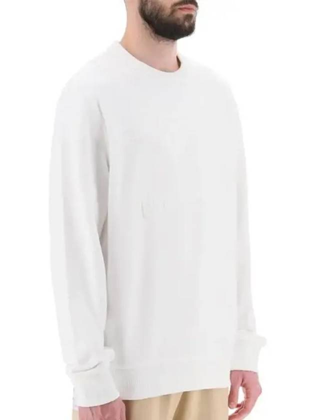 EKD Cotton Sweatshirt White - BURBERRY - BALAAN 3