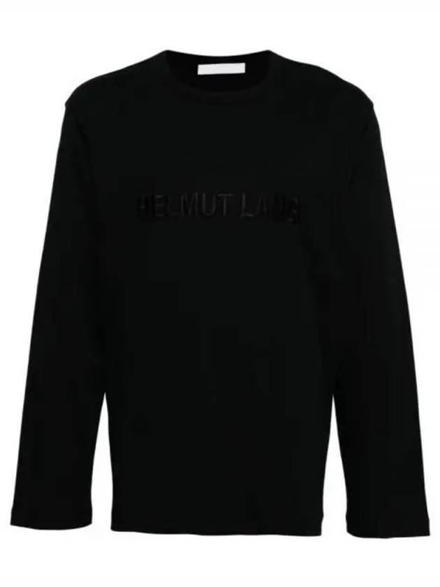 Embroidery Logo Long-Sleeved T-Shirt Black - HELMUT LANG - BALAAN 2