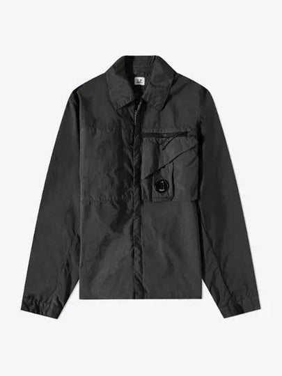 Tylon P Lens Overshirt Zip Up Jacket Black - CP COMPANY - BALAAN 2