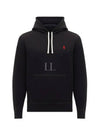 Embroidered Logo Pony Hoodie Black - POLO RALPH LAUREN - BALAAN 2