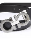 Reversible Gancini Leather Belt Black Brown - SALVATORE FERRAGAMO - BALAAN 3