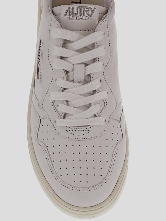 Medalist Goatskin Low Top Sneakers White - AUTRY - BALAAN 5