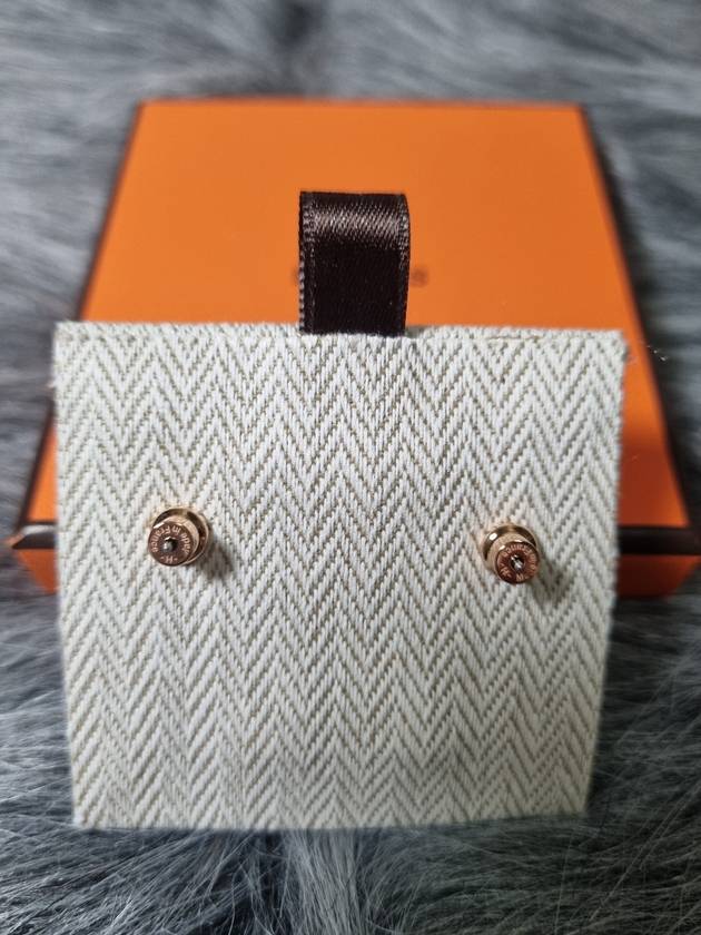 Mini Pop H Pendant Rose Gold & Blanc - HERMES - BALAAN 5