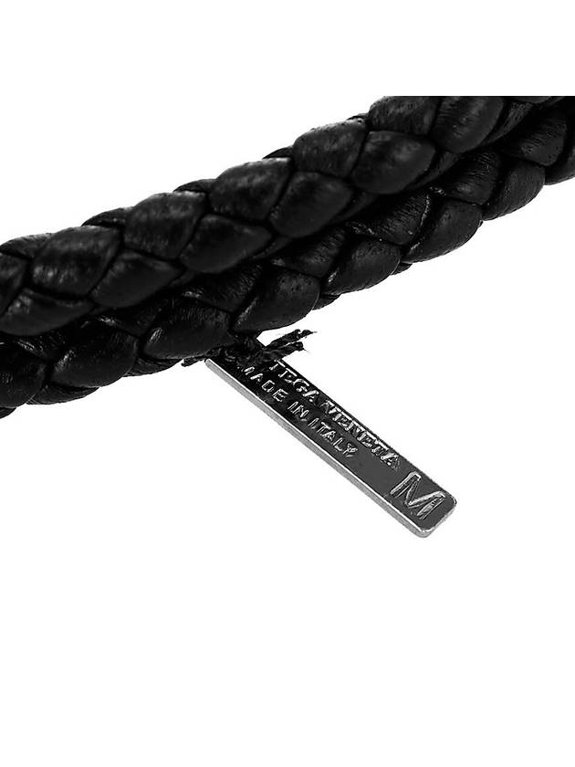 Intrecciato Double Weaving Bracelet Black - BOTTEGA VENETA - BALAAN 6