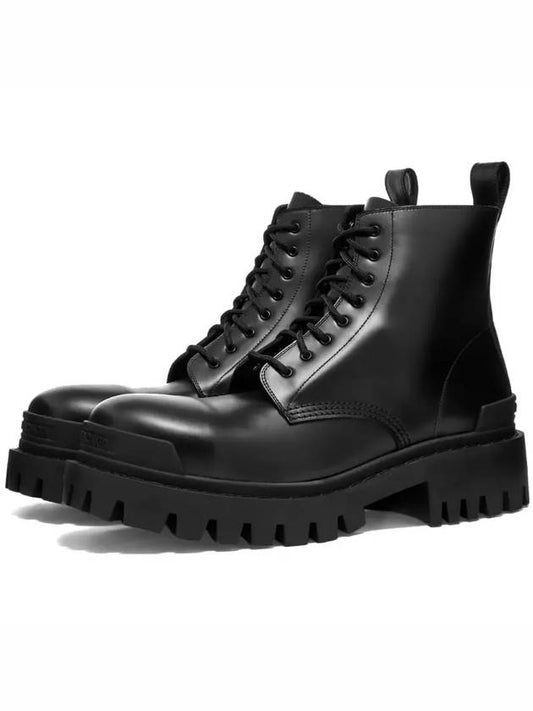 Leather Strike Ankle Boots Black - BALENCIAGA - BALAAN 2