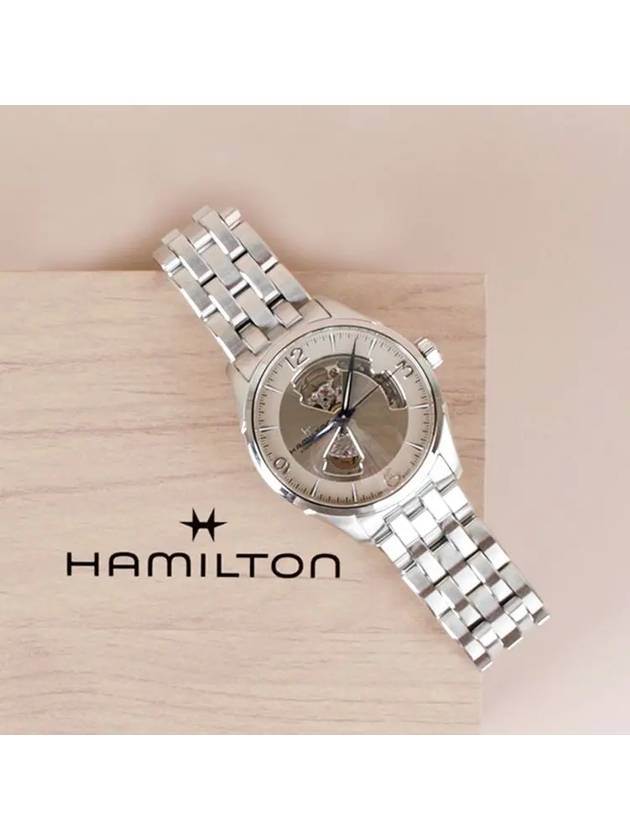 Jazzmaster Open Heart Automatic Metal Watch 42mm Silver - HAMILTON - BALAAN 2