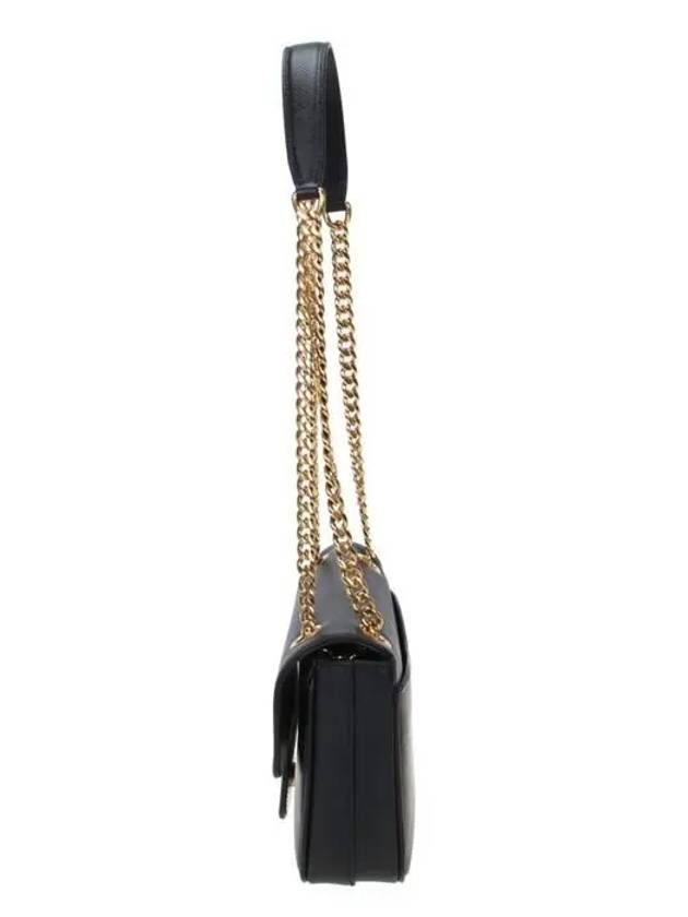 Saffiano Chain Cross Bag Black - PRADA - BALAAN 4