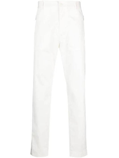 Gabardine Straight Pants White - MONCLER - BALAAN 1