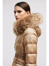 BOED short hooded jacket padded camel J20931A00095595FE239 - MONCLER - BALAAN 5