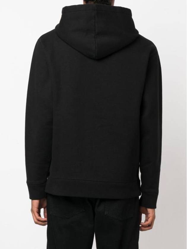 Embroidered Cordless Hoodie Black - MAISON KITSUNE - BALAAN 4