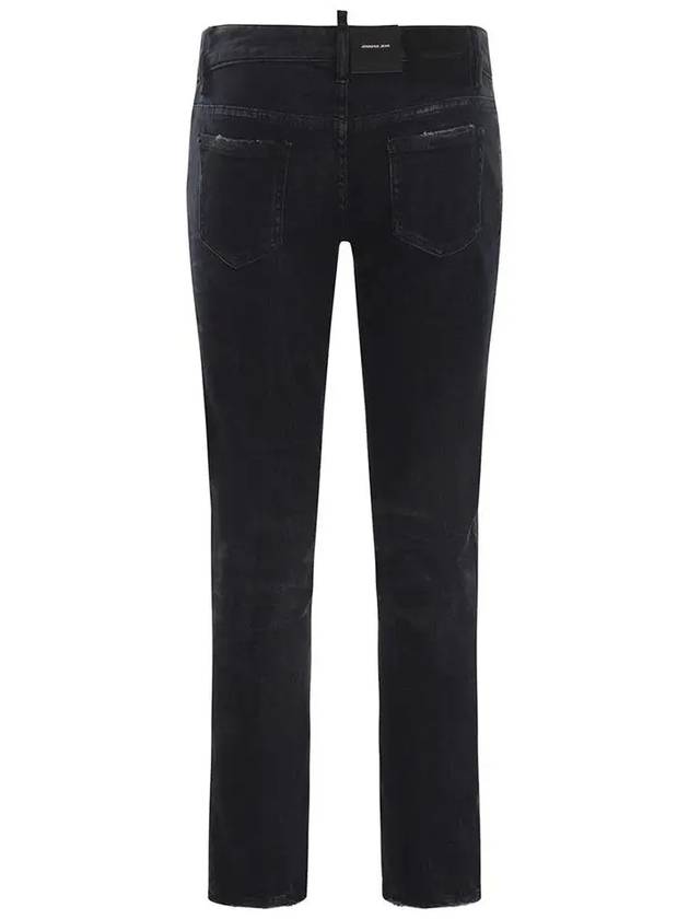 Denim Straight Pants S75LB0856 S30503900 BLACK - DSQUARED2 - BALAAN 4