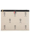 Icon Clutch Bag Brown - THOM BROWNE - BALAAN 3