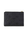 Lisa Monogram Zipper Leather Card Wallet Black - LOUIS VUITTON - BALAAN 1